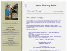 Tablet Screenshot of musictherapyradio.com